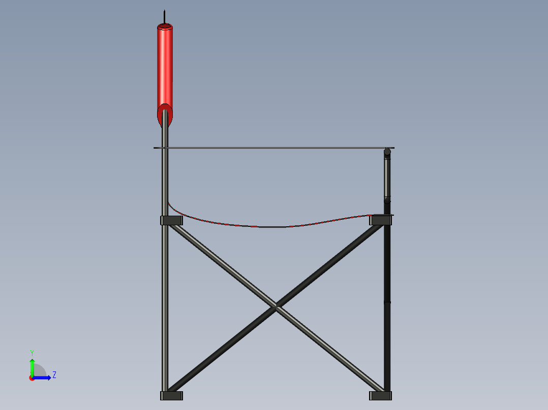 折叠露营椅左视图