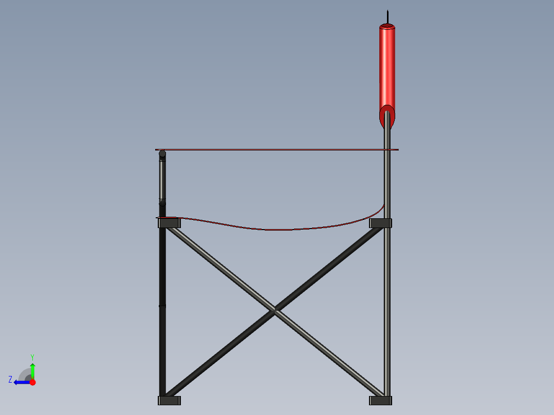 折叠露营椅右视图