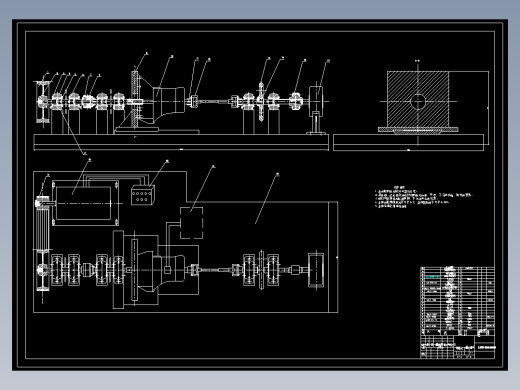 变速器加载试验台装配图