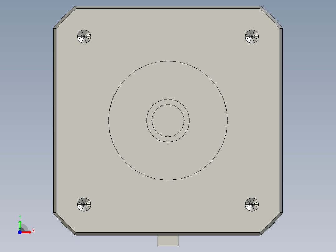 42系列步进电机42SE7014-007前视图