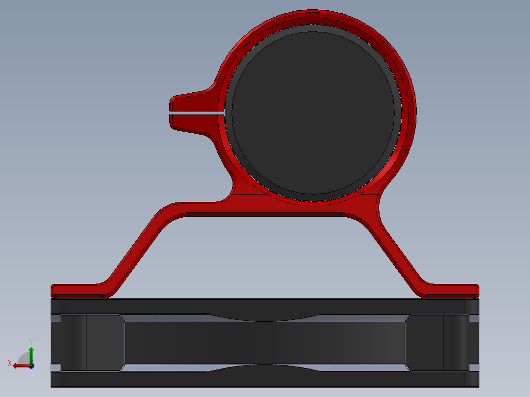 120mm风扇11上50mm储液器的支架后视图