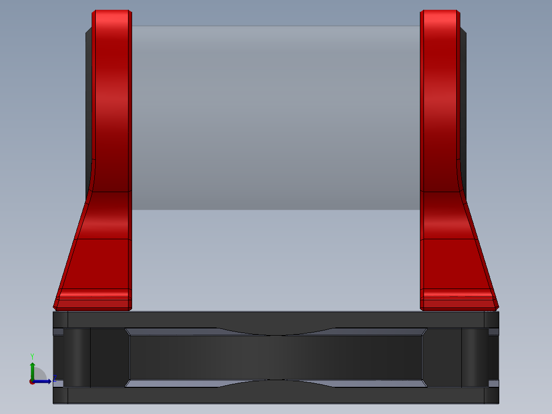 120mm风扇11上50mm储液器的支架左视图