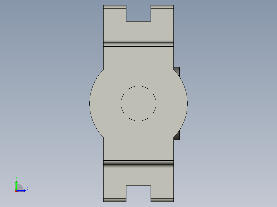 GBT7810-1995带滑块座轴承UCK206左视图