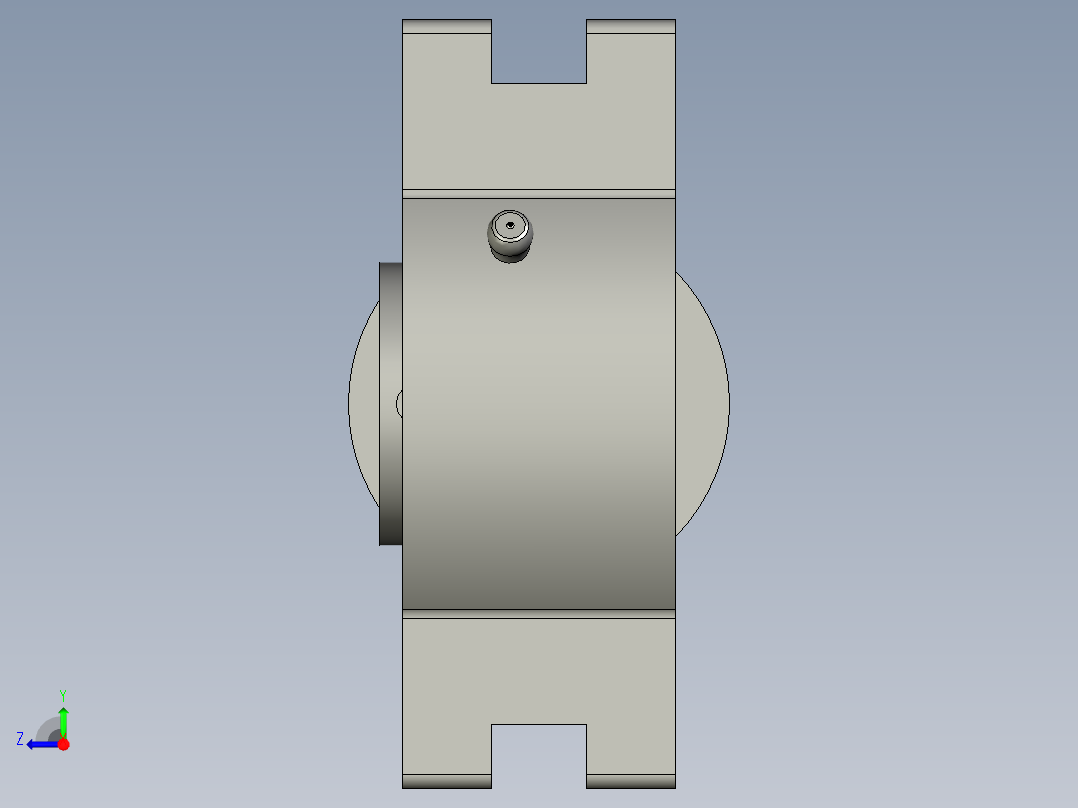 GBT7810-1995带滑块座轴承UCK206右视图