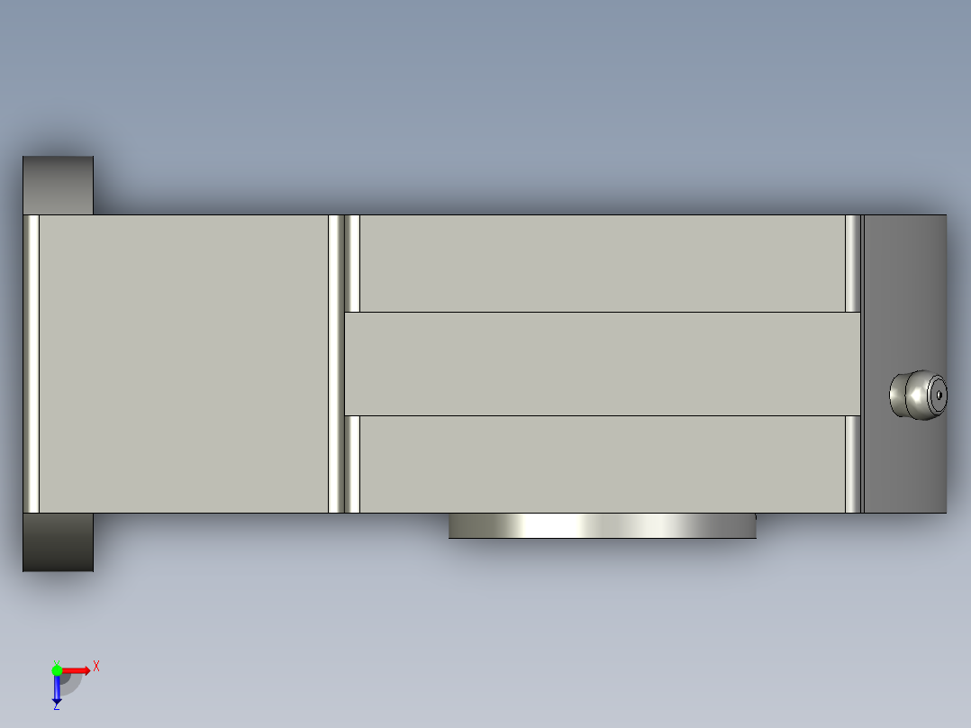 GBT7810-1995带滑块座轴承UCK206俯视图