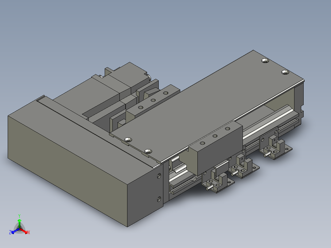 模组DKK-60-S150-1P-LM-M100W-S3德川技研正等轴测图