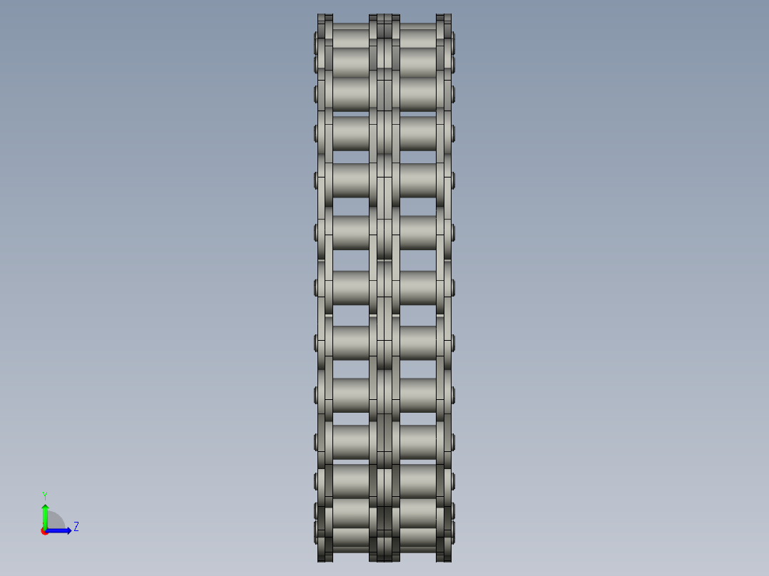 双排链条12A-28节左视图