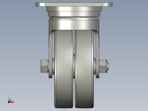 万向轮C415S-HUA1228-twin-H前视缩略图