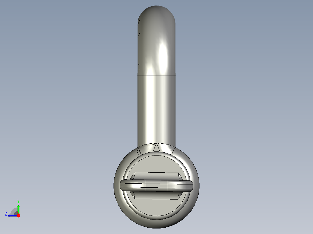 链条端扣右视图