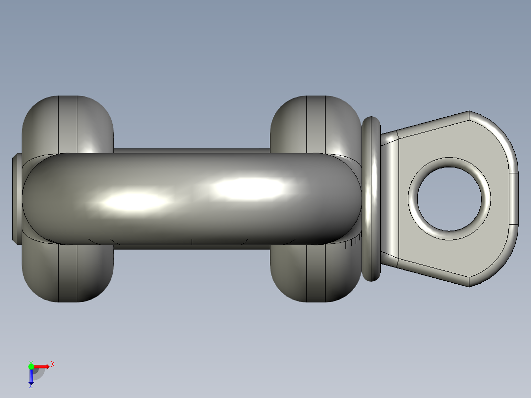 链条端扣俯视图