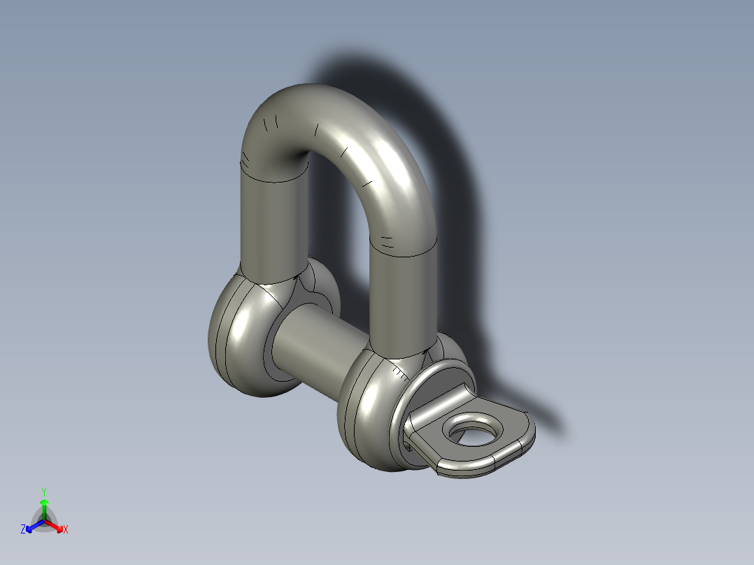 链条端扣正等轴测图