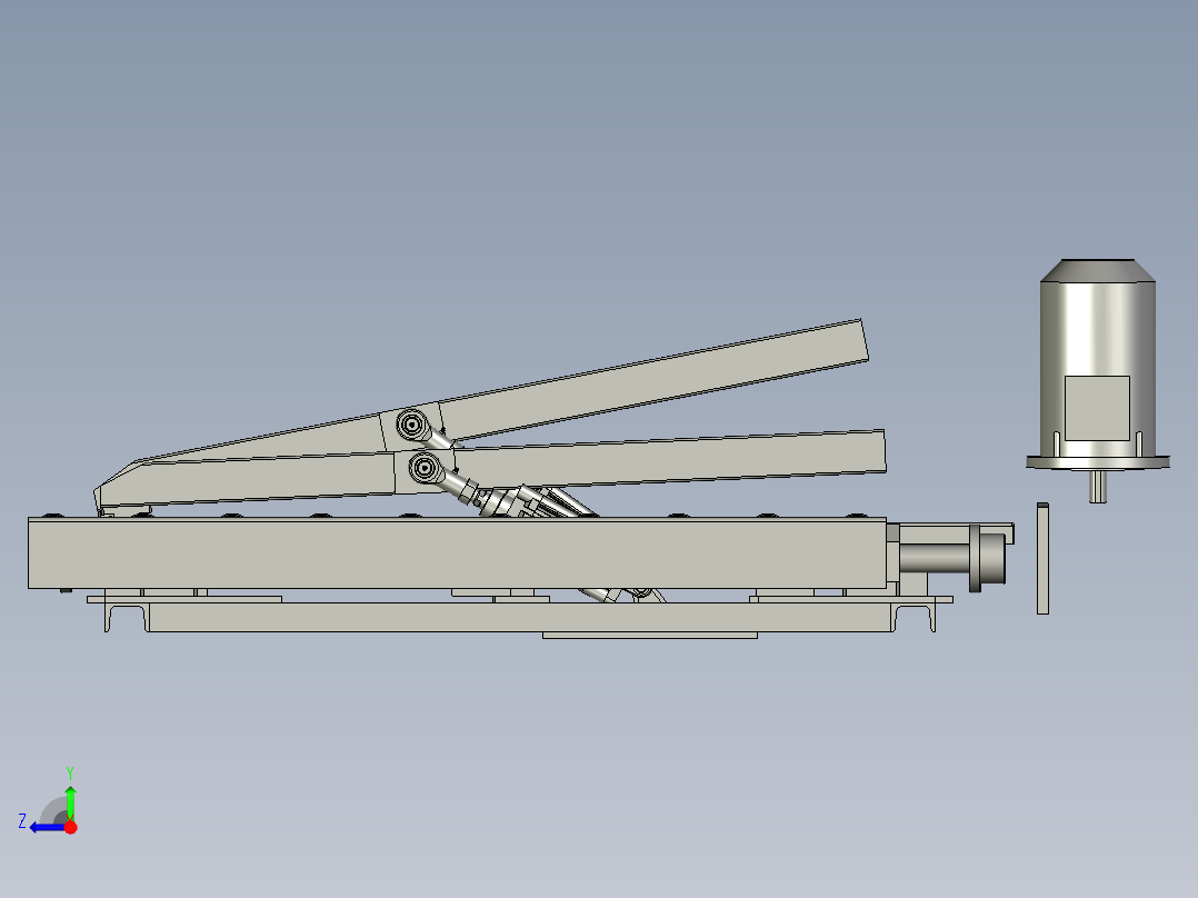 new涂胶木箱行车右视图