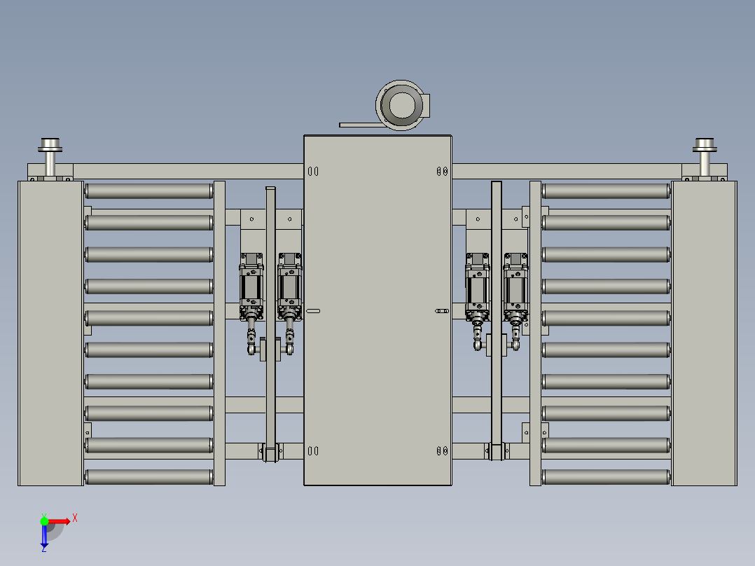 new涂胶木箱行车俯视图