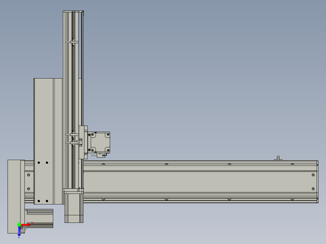 三轴悬臂八十TL135-S700XTL106X320XTL68-S100俯视图