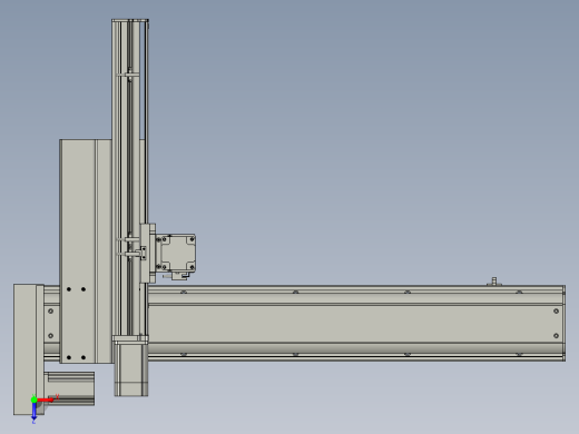 三轴悬臂八十TL135-S700XTL106X320XTL68-S100俯视缩略图