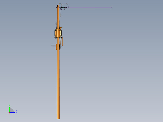 电线杆变压器托架构件装置左视缩略图