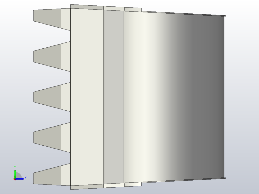 挖掘机用快卸铲斗左视缩略图