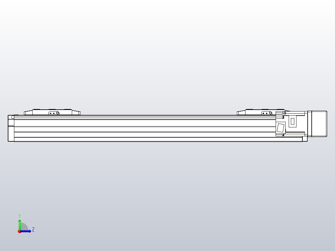 滚珠丝杠线性轴TPA-GCRS-80-1610C-L150-MR-M20-N3左视图