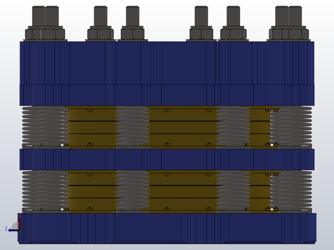 HSLP系统气动水冷盘式制动器_HSLP0802前视图
