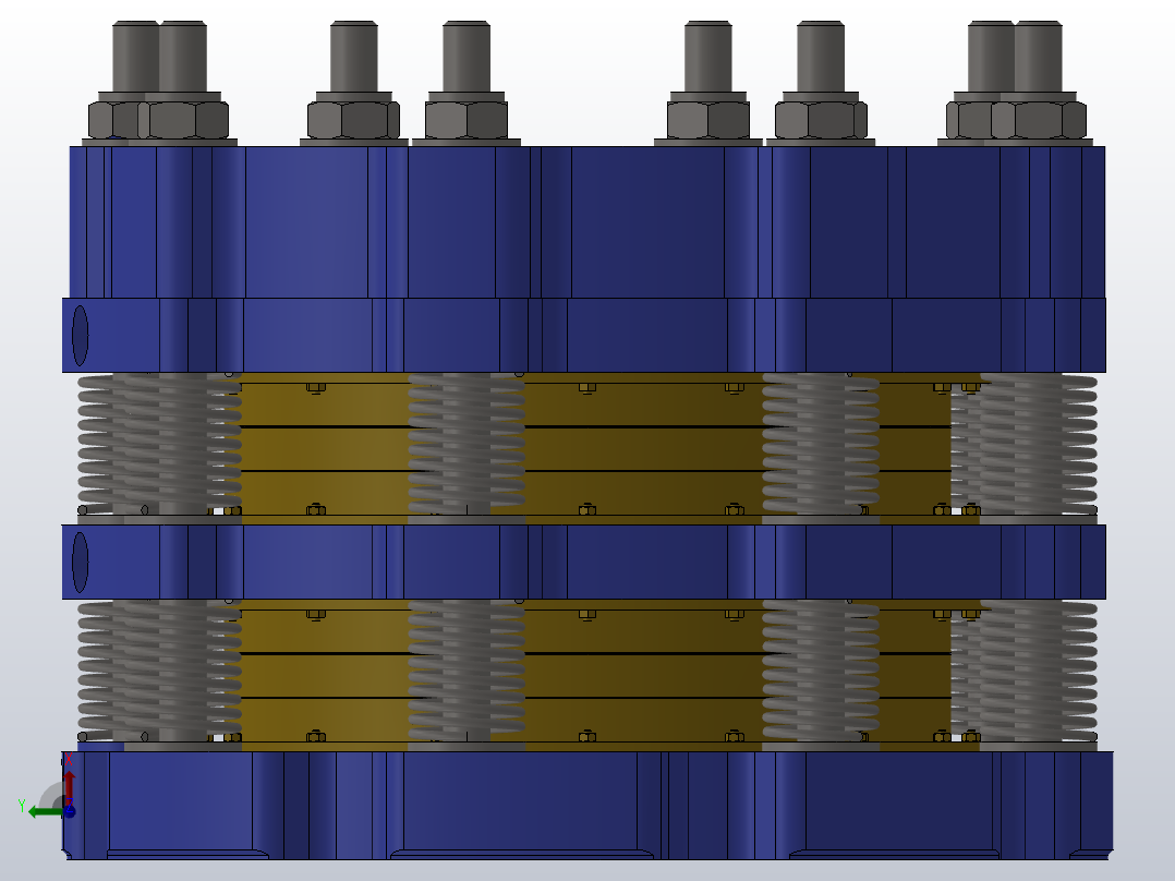 HSLP系统气动水冷盘式制动器_HSLP0802左视图
