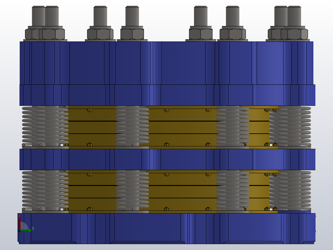 HSLP系统气动水冷盘式制动器_HSLP0802右视图