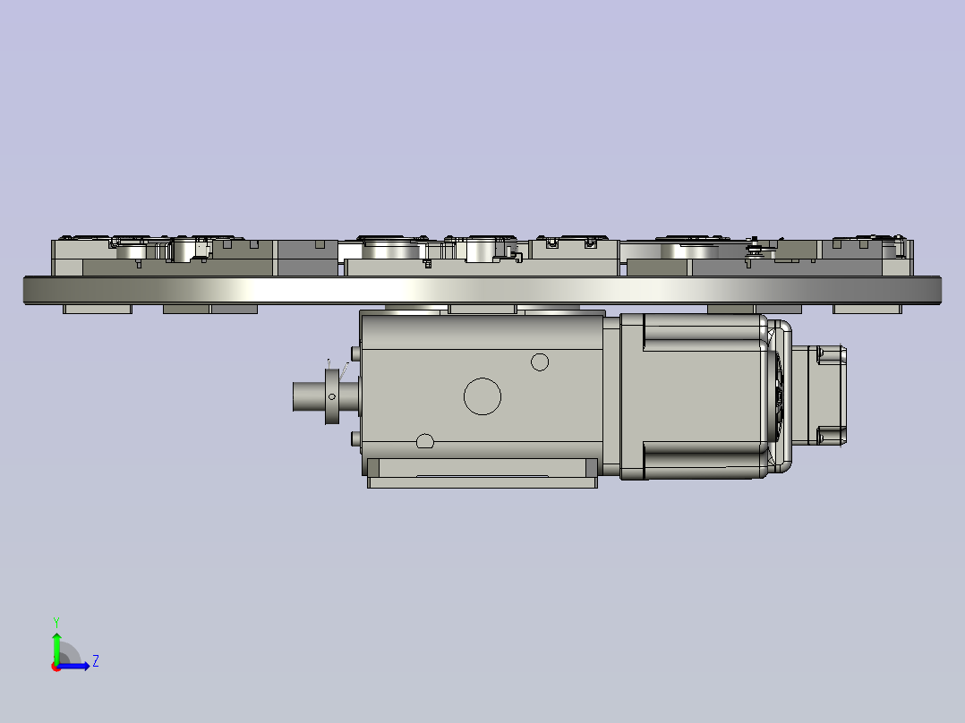 IDK80040B100A-转盘安装装置左视图