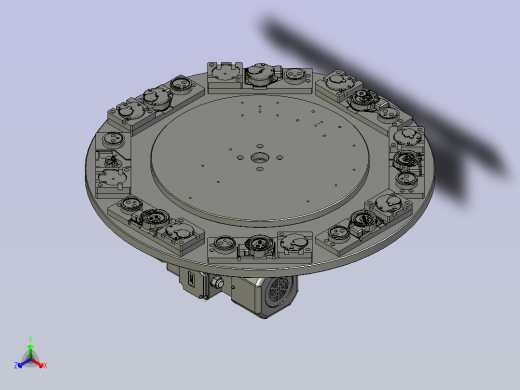 IDK80040B100A-转盘安装装置正等轴测缩略图