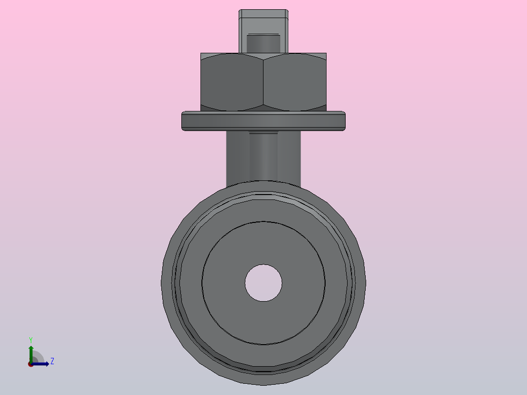 QG.QY1气源球阀[QG.QY1气源球阀]DN6左视图