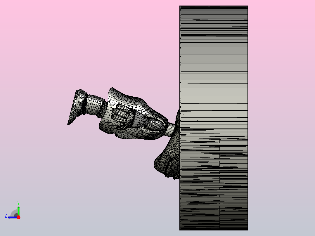 酷炫男孩（或女孩）右视图