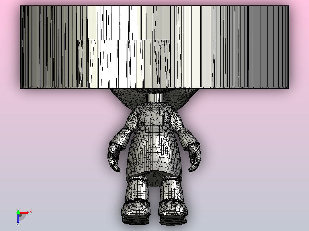 酷炫男孩（或女孩）俯视图