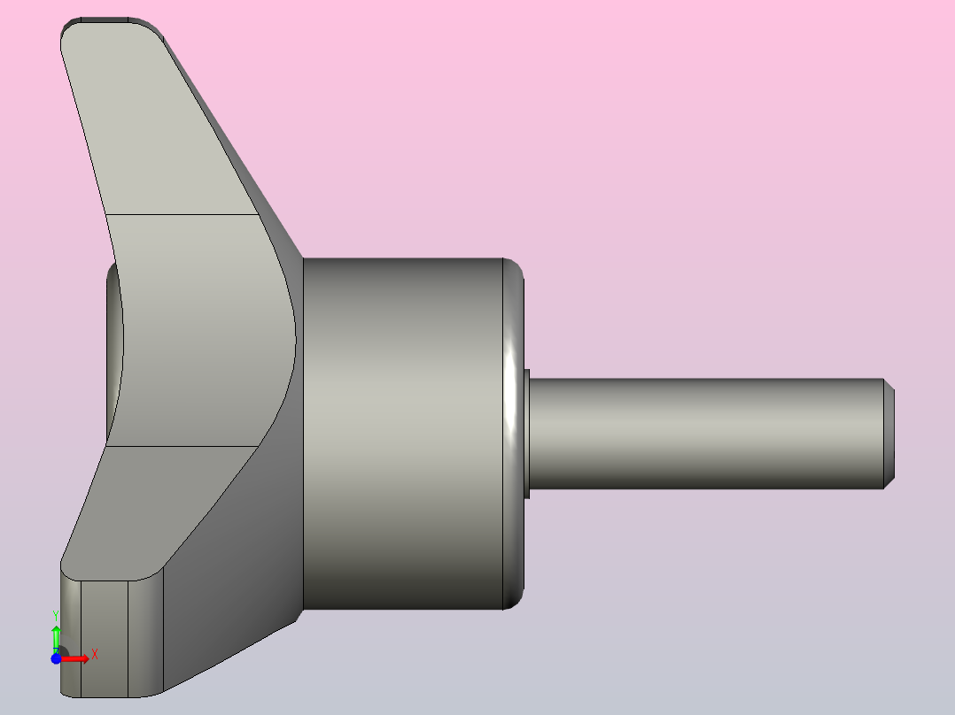 捏手，手柄，把手，摇手，手轮，握盘，三臂旋钮，旋钮前视图