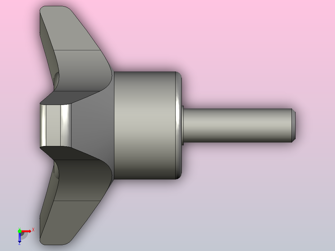 捏手，手柄，把手，摇手，手轮，握盘，三臂旋钮，旋钮俯视图