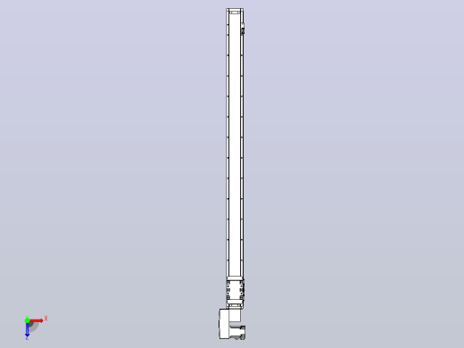 机器人皮带驱动直线轴TPA-GCB-80-P60-L1250-QL-M20-N3俯视缩略图