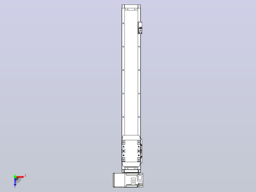 机器人皮带驱动直线轴TPA-GCB-80-P60-L500-LU-M20-N3俯视缩略图