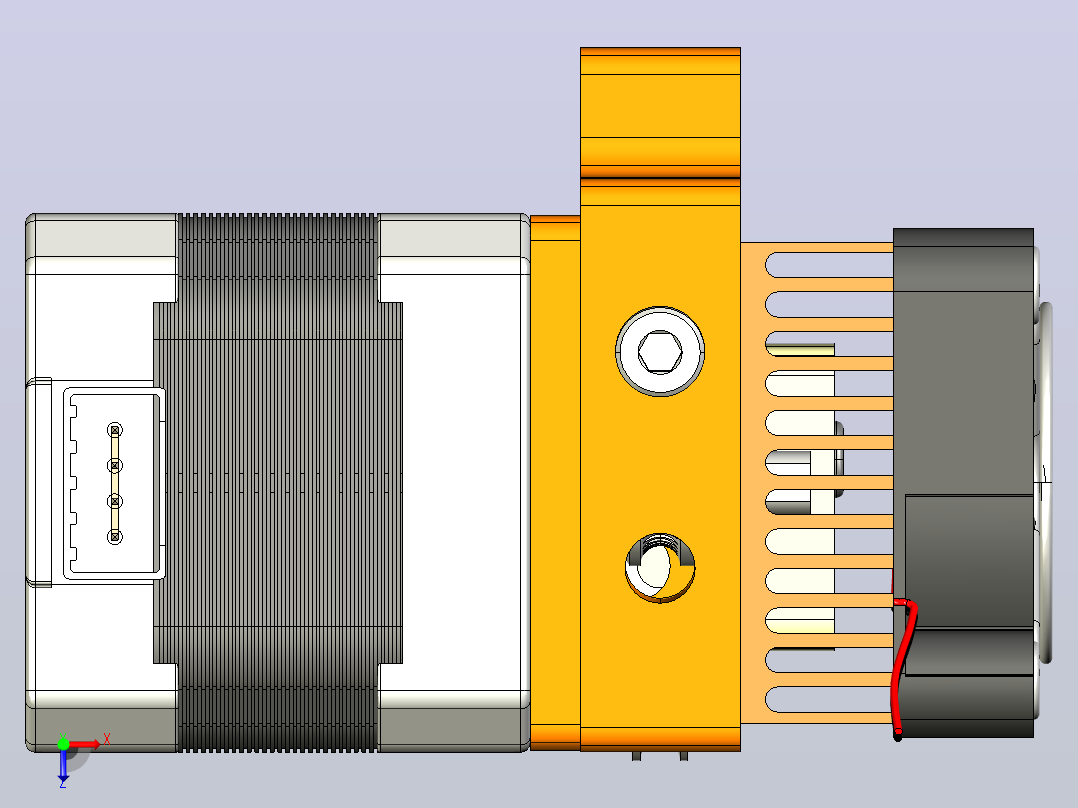 3D打印机PLA进纸器俯视图