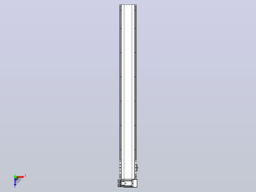 皮带直线轴半封闭可选导轨TPA-HNB-140D-120-L1200-RU-Y-P40-N3俯视缩略图
