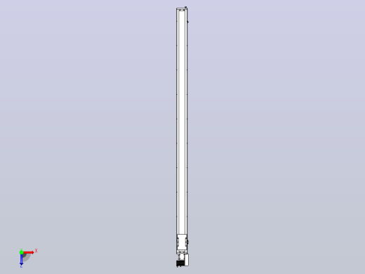 SCM14-2700-R滚珠花健、支撑座、滚珠丝杠、交叉导轨、直线模组俯视缩略图