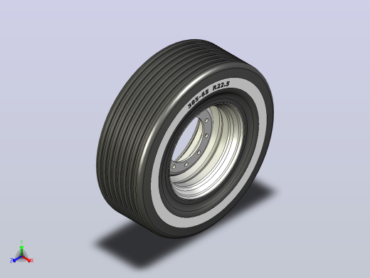 轮胎385-65R22.5正等轴测缩略图