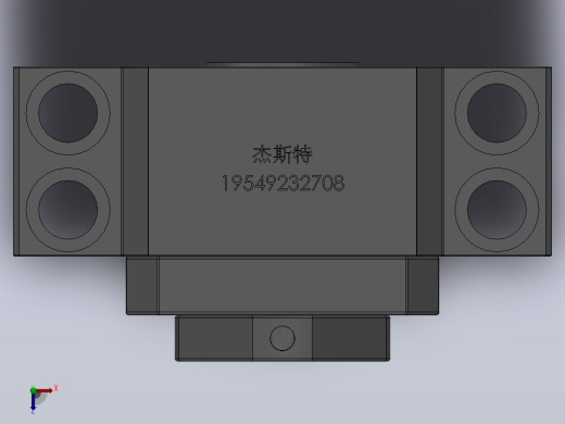 BK丝杆支撑座[BK30]俯视缩略图