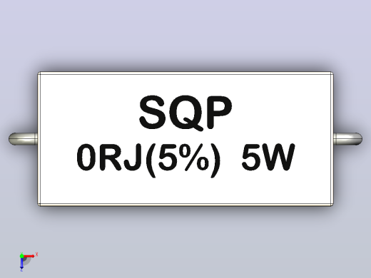 电阻器组RES_SQPH_5W_1000mil_0R_J(5%)俯视缩略图