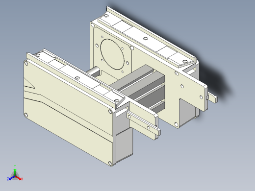MK1HW-W240-C1片基带尾部装置正等轴测缩略图
