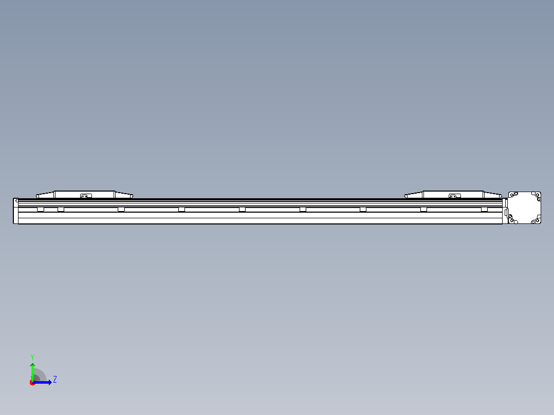 皮带直线轴双滑块型TPA-GCBS-150-P80-L325-DR-M75-N3左视图