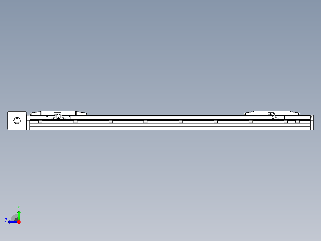 皮带直线轴双滑块型TPA-GCBS-150-P80-L325-DR-M75-N3右视图
