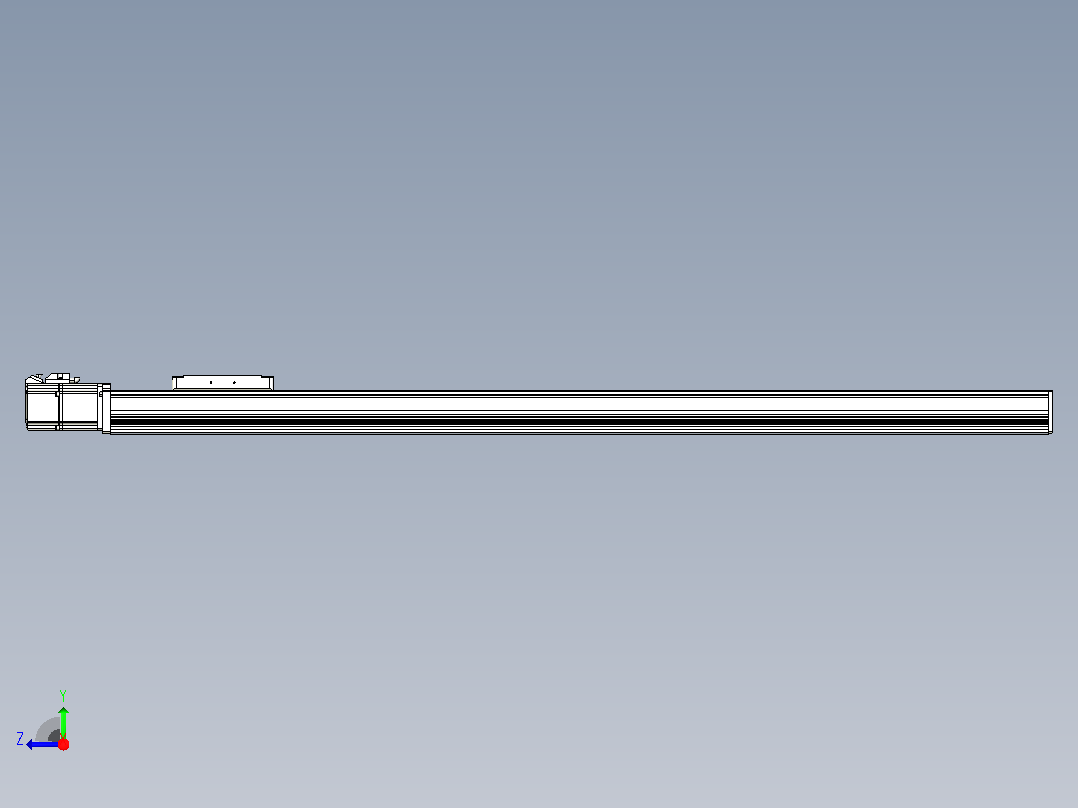 滚珠丝杠直线轴带导轨全封闭TPA-HCR-105D-1610C-L950-M-C-P40-N3右视图