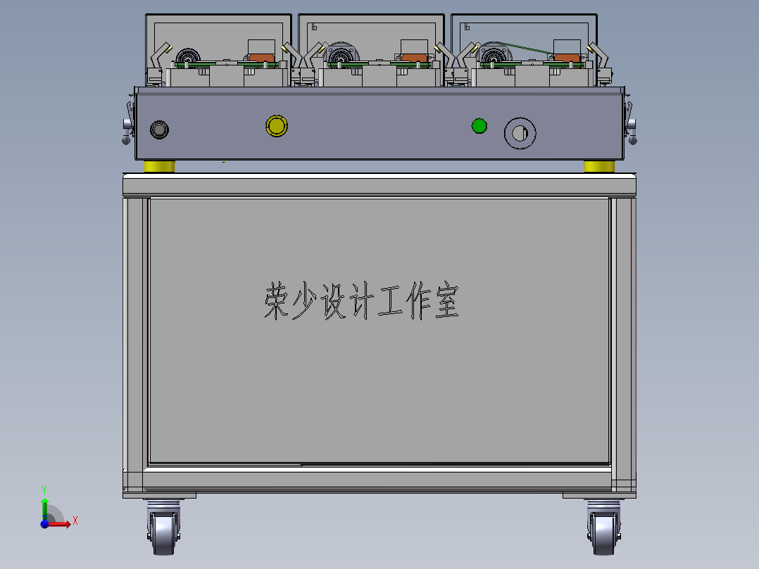 OPASS TEST3C行业治具sw19可编辑前视图