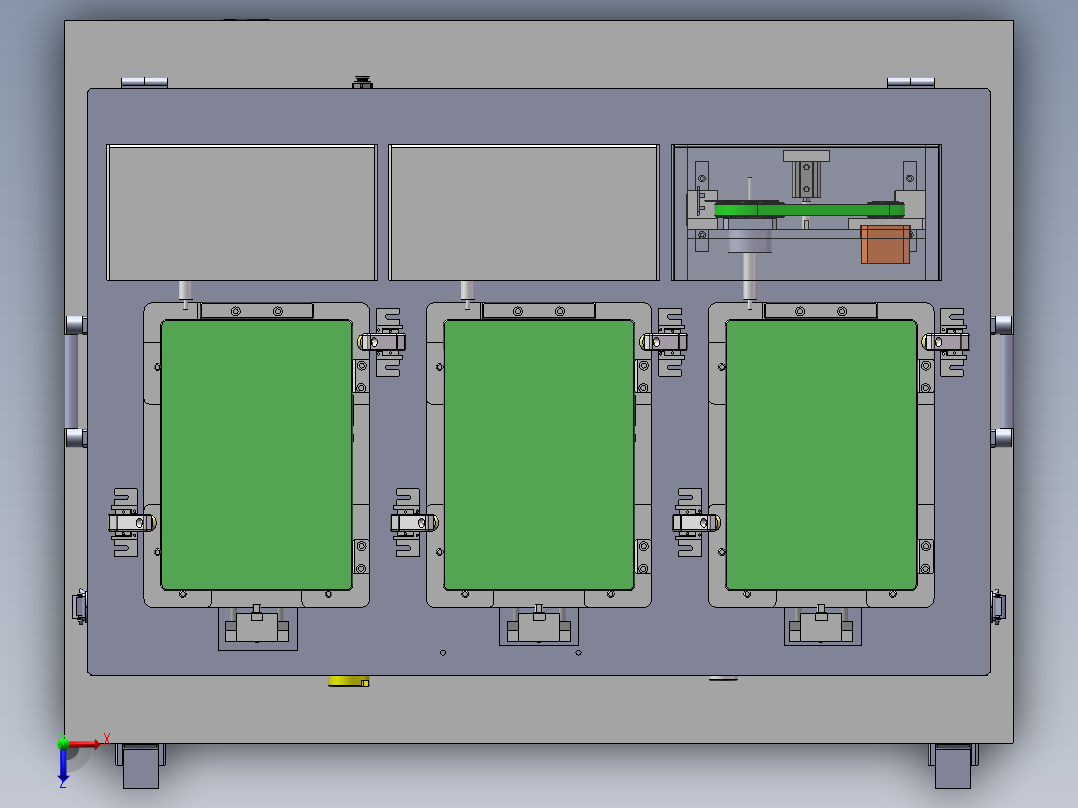OPASS TEST3C行业治具sw19可编辑俯视图