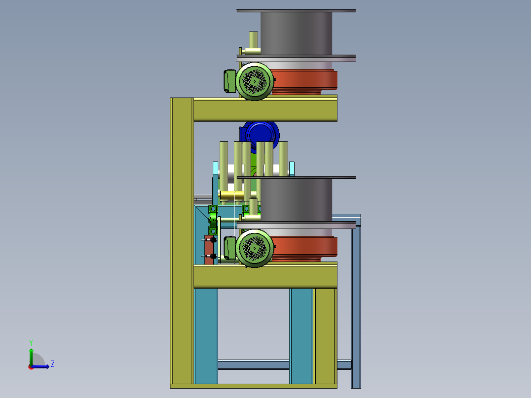 自动送料切割机sw可编辑左视图