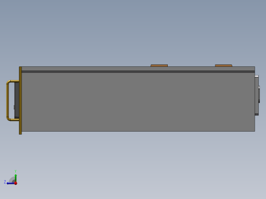 电脑机箱三维布线模型右视缩略图