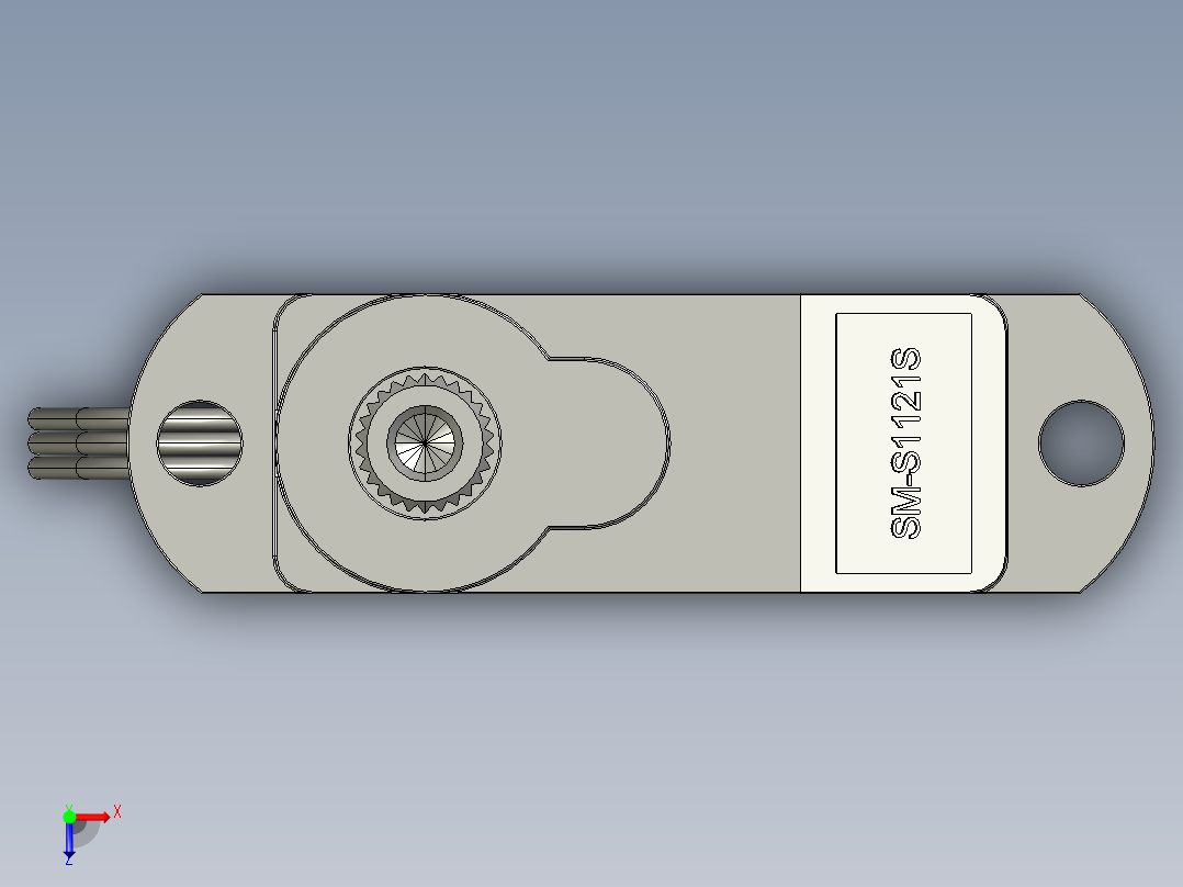 SOLIDWORKS 伺服SM-S1121S俯视图