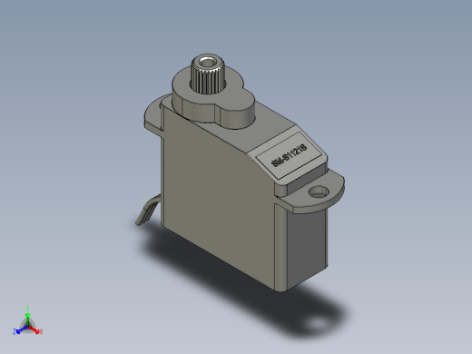 SOLIDWORKS 伺服SM-S1121S正等轴测缩略图